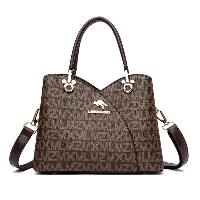 Xin Kangaroo Soft Leather Bag 2023 New Style Atmospheric Mother Handbag Fashionable Middle-aged Crossbody Shoulder Bag - Image 6