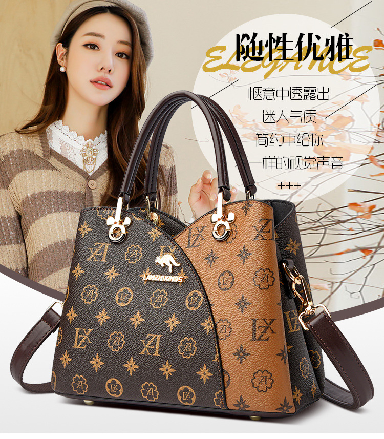 Xin Kangaroo Soft Leather Bag 2023 New Style Atmospheric Mother Handbag Fashionable Middle-aged Crossbody Shoulder Bag - Image 11