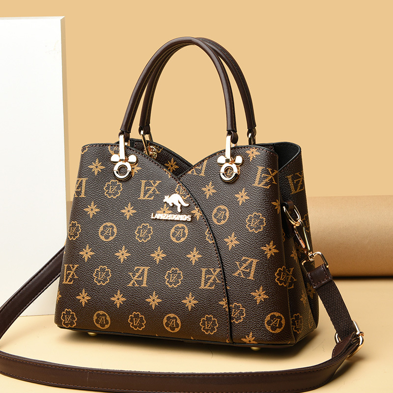 Xin Kangaroo Soft Leather Bag 2023 New Style Atmospheric Mother Handbag Fashionable Middle-aged Crossbody Shoulder Bag - Image 5