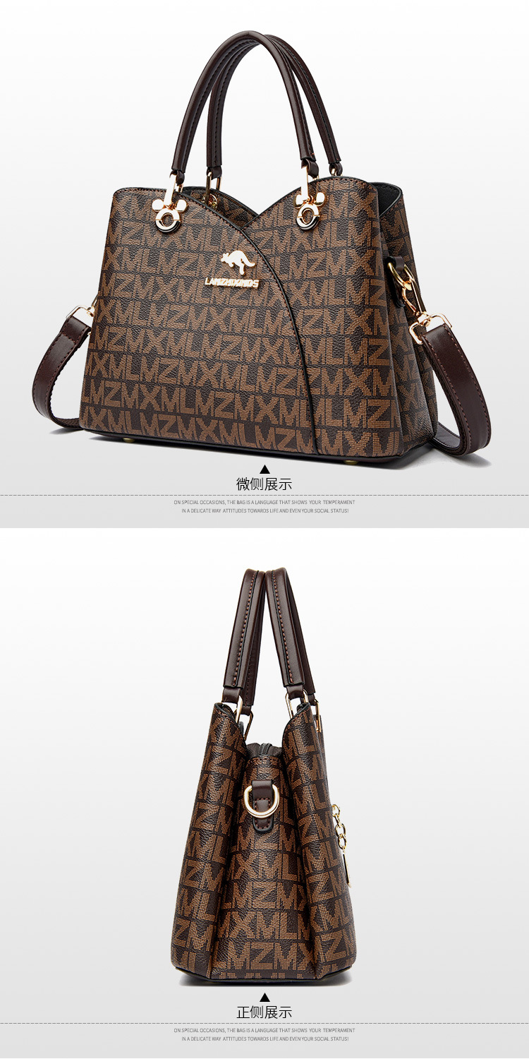 Xin Kangaroo Soft Leather Bag 2023 New Style Atmospheric Mother Handbag Fashionable Middle-aged Crossbody Shoulder Bag - Image 28