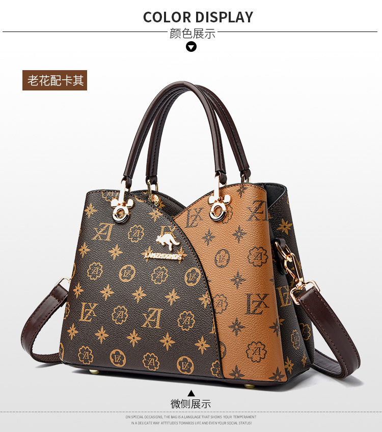 Xin Kangaroo Soft Leather Bag 2023 New Style Atmospheric Mother Handbag Fashionable Middle-aged Crossbody Shoulder Bag - Image 30