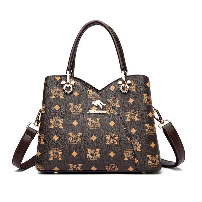 Xin Kangaroo Soft Leather Bag 2023 New Style Atmospheric Mother Handbag Fashionable Middle-aged Crossbody Shoulder Bag - Image 8